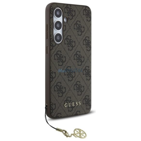 Guess GUHCS24FEGF4GBR 4G Charms Collection keménytok Samsung Galaxy S24 FE - barna