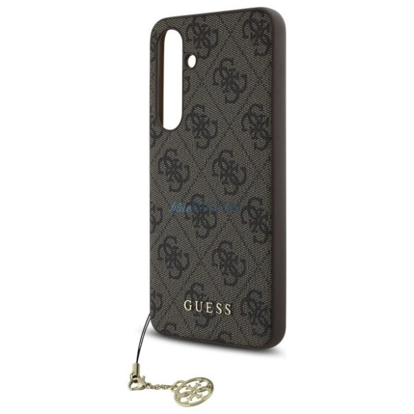 Guess GUHCS24FEGF4GBR 4G Charms Collection keménytok Samsung Galaxy S24 FE - barna