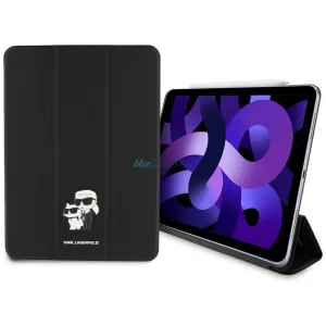Karl Lagerfeld KLFC11RM24SAKCK iPad Air 11" 2024-es könyvborító, fekete Saffiano, mágneses, Karl & Choupette