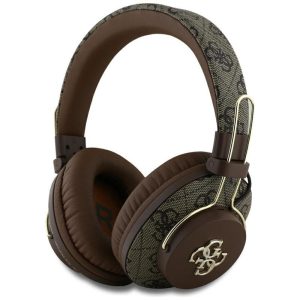 Guess GUBHS72P4FC4MW Metal 4G Logo Bluetooth vezeték nélküli fejhallgató ENC - barna