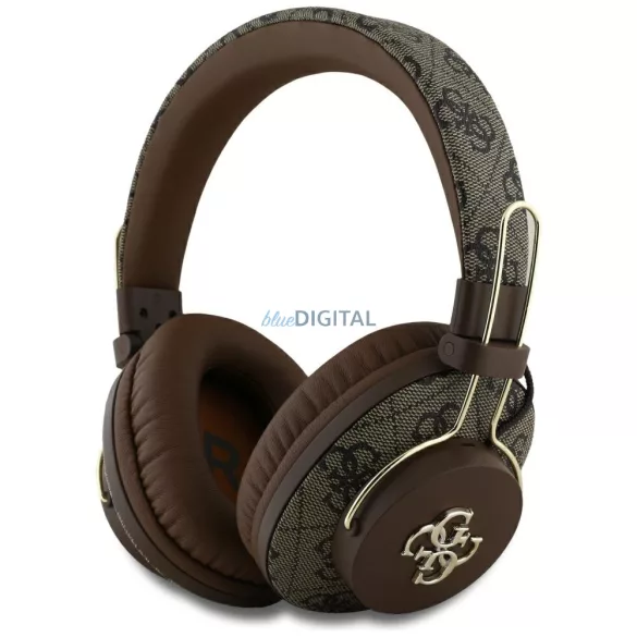 Guess GUBHS72P4FC4MW Metal 4G Logo Bluetooth vezeték nélküli fejhallgató ENC - barna