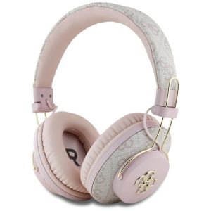 Guess GUBHS72P4FC4MP Metal 4G Logo Bluetooth vezeték nélküli fejhallgató ENC - rózsaszín
