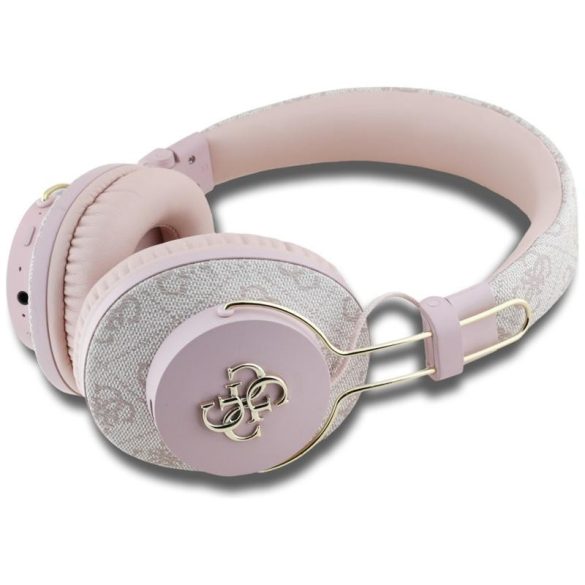 Guess GUBHS72P4FC4MP Metal 4G Logo Bluetooth vezeték nélküli fejhallgató ENC - rózsaszín