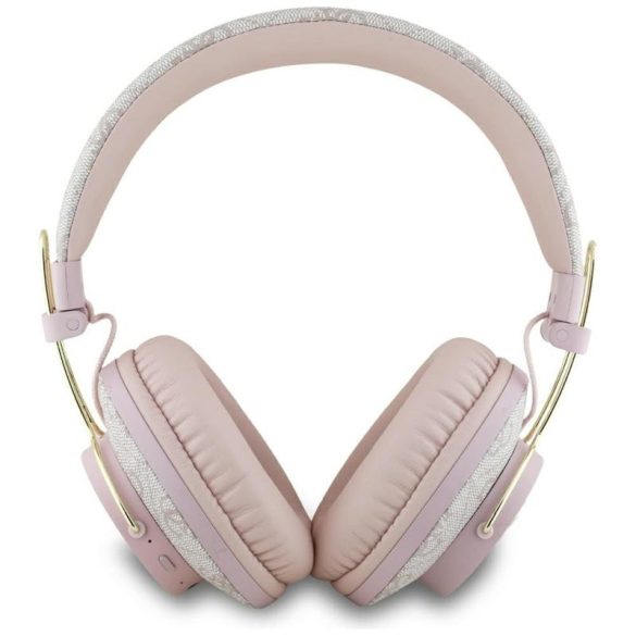 Guess GUBHS72P4FC4MP Metal 4G Logo Bluetooth vezeték nélküli fejhallgató ENC - rózsaszín