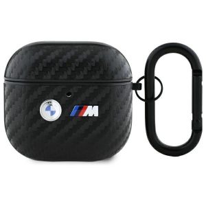 BMW BMA4WMPUCA2 Carbon Double Metal Logo tok AirPods 4 - fekete