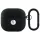 BMW BMA4SSLBK Geniune Leather Silver Logo tok AirPods 4 - fekete