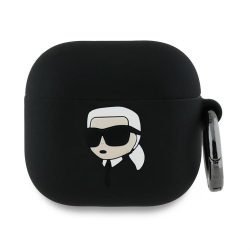   Karl Lagerfeld KLA4RUNIKK Silicone Karl Head 3D tok AirPods 4 - fekete