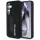 Tok AMG Oversize Rhombs MagSafe tok Samsung Galaxy S25, fekete