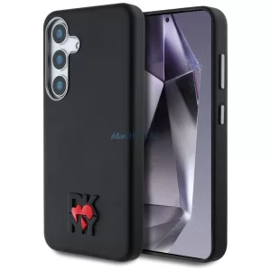 DKNY Leather Heart of NY tok Samsung Galaxy S25, fekete