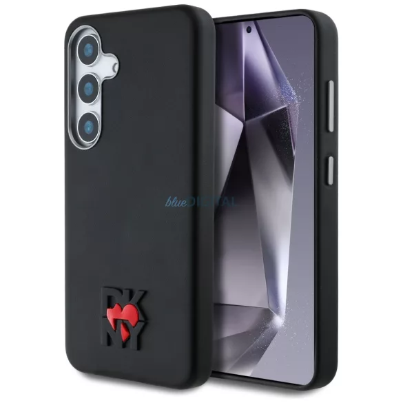DKNY Leather Heart of NY tok Samsung Galaxy S25, fekete