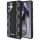 DKNY Leather Checkered Pattern MagSafe-kompatibilis tok Samsung Galaxy S25 Ultra - fekete