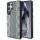 DKNY bőr, kockás mintás MagSafe tok Samsung Galaxy S25 Ultra, taupe színben