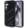 Mercedes szilikon „Contrasted Curves” MagSafe tok Samsung Galaxy S25, fekete