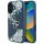 Guess GUHCP16SPGROP4MB Grained Roses Big 4G Logo tok iPhone 16 - kék Guess GUHCP16SPGROP4MB Grained Roses Big 4G Logo tok iPhone 16 - kék