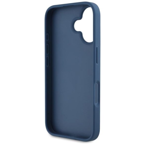 Guess GUHCP16SPGROP4MB Grained Roses Big 4G Logo tok iPhone 16 - kék