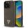 Guess GUHMP16LPGBTMW Grained Hot Stamp Peony Triangle Logo MagSafe-kompatibilis tok iPhone 16 Pro - barna Guess GUHMP16LPGBTMW Grained Hot Stamp Peony Triangle Logo MagSafe-kompatibilis tok iPhone 16 Pro - barna