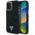 Tok Guess Denim Triangle Logo MagSafe tok iPhone 16 Pro Max, fekete