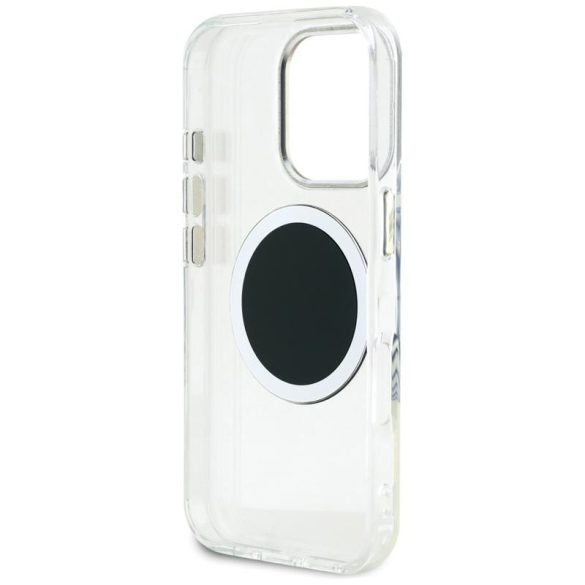 Guess GUHMP16LHTDRCEDK IML Metal Colored Circle Classic Logo MagSafe-kompatibilis tok iPhone 16 Pro - fekete