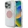 Guess GUHMP16LHTDRCEDP IML Metal Colored Circle Classic Logo MagSafe-kompatibilis tok iPhone 16 Pro - rózsaszín