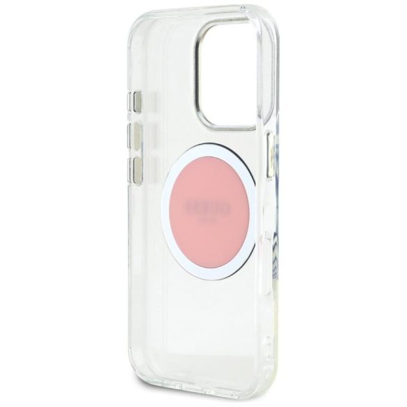 Guess GUHMP16LHTDRCEDP IML Metal Colored Circle Classic Logo MagSafe-kompatibilis tok iPhone 16 Pro - rózsaszín