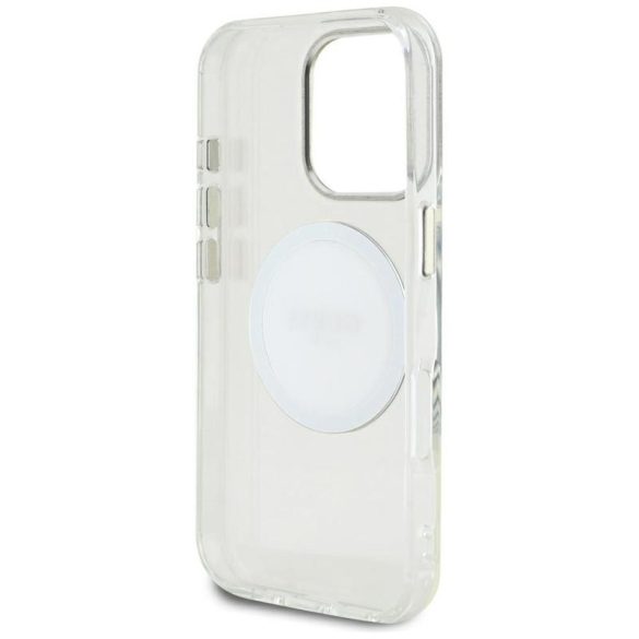 Guess GUHMP16XHTDRCEDH IML Metal Colored Circle Classic Logo MagSafe-kompatibilis tok iPhone 16 Pro Max - fehér