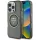 Tok Guess IML Metal Mountain Logo MagSafe tok iPhone 16 Pro, fekete