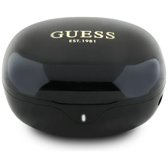 Guess GUTWST7FCEEK Flat Classic Logo Electroplated TWS Bluetooth vezeték nélküli fülhallgató - fekete