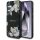 Guess Grained Printed Flower Pattern MagSafe-kompatibilis tok Samsung Galaxy S25 - fekete Guess Grained Printed Flower Pattern MagSafe-kompatibilis tok Samsung Galaxy S25 - fekete