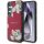 Guess Grained Printed Flower Pattern MagSafe-kompatibilis tok Samsung Galaxy S25 - élénk rózsaszín Guess Grained Printed Flower Pattern MagSafe-kompatibilis tok Samsung Galaxy S25 - élénk rózsaszín