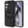 Guess 4G Round Patch Classic Logo MagSafe-kompatibilis tok Samsung Galaxy S25 Plus - fekete