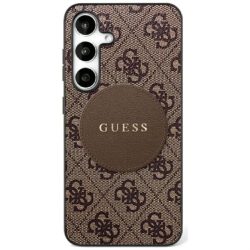   Guess 4G Round Patch Classic Logo MagSafe-kompatibilis tok Samsung Galaxy S25 Plus - barna