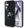 Karl Lagerfeld Silicone Double Heads And Circle MagSafe-kompatibilis tok Samsung Galaxy S25 - fekete
