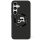 Karl Lagerfeld Silicone Double Heads And Circle MagSafe-kompatibilis tok Samsung Galaxy S25 Ultra - fekete