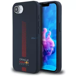   Red Bull RBHMPSE424SIVGSV Silicone w/ Powerbar MagSafe-kompatibilis tok iPhone 16e - tengerészkék