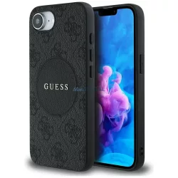   Tok Guess 4G Circle Classic Logo MagSafe tok iPhone 16e, fekete