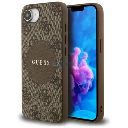   Tok Guess 4G Circle Classic Logo MagSafe tok iPhone 16e, barna