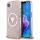 Tok Guess IML fémes csillogású 4G kör és háromszög alakú MagSafe tok iPhone 16e, rózsaszín
