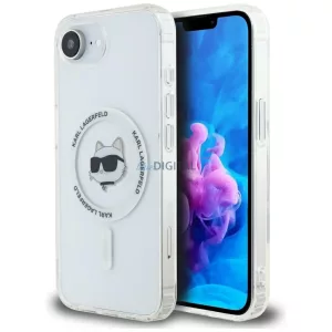 Karl Lagerfeld IML fém Choupette fejű MagSafe tok iPhone 16e, fehér