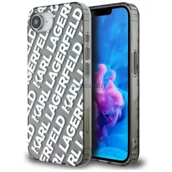  Karl Lagerfeld IML „Repeat Logo” tok iPhone 16e, ezüst színben