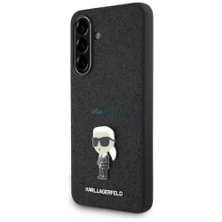   Karl Lagerfeld Fixed Glitter Ikonik Logo Metal Pin tok Samsung Galaxy A36 – fekete