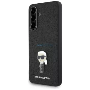 Karl Lagerfeld Fixed Glitter Ikonik Logo Metal Pin tok Samsung Galaxy A36 – fekete