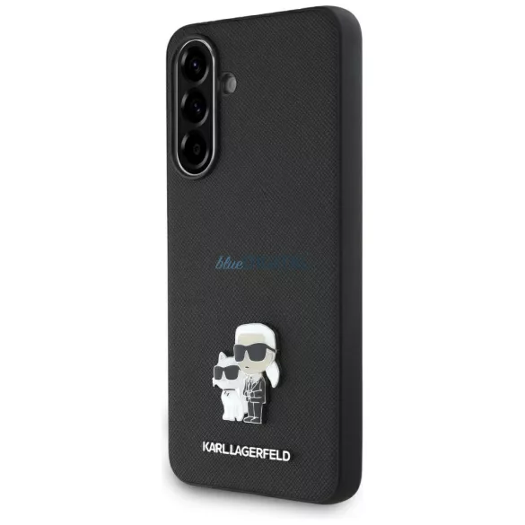 Karl Lagerfeld Saffiano w/ K&C Metal Logo tok Samsung Galaxy A36 – fekete