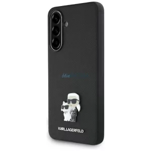 Karl Lagerfeld Saffiano w/ K&C Metal Logo tok Samsung Galaxy A56 – fekete