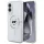 Tok Karl Lagerfeld gombos, Choupette-fejjel nyomtatott logóval ellátott MagSafe tok Samsung Galaxy S25 Edge, fehér