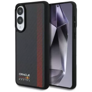 Red Bull RBHMS25E24CFGSMK Real Carbon Fiber Powerbar MagSafe-kompatibilis tok Samsung Galaxy S25 Edge - fekete