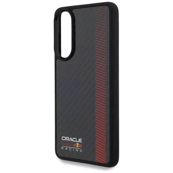 Red Bull RBHMS25E24CFGSMK Real Carbon Fiber Powerbar MagSafe-kompatibilis tok Samsung Galaxy S25 Edge - fekete
