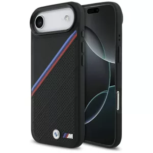 BMW M trikolor fém logó MagSafe tok iPhone Airhez Fekete