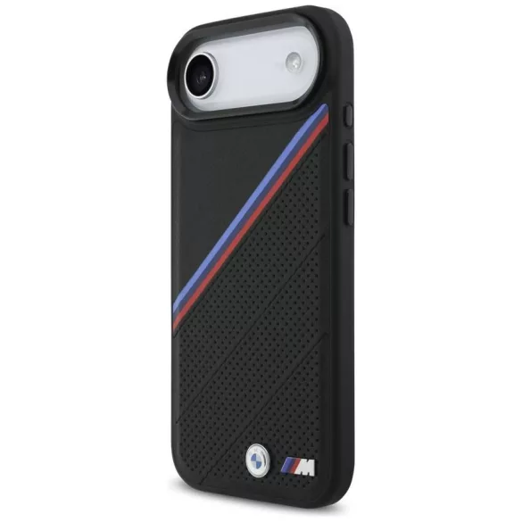 BMW M trikolor fém logó MagSafe tok iPhone Airhez Fekete