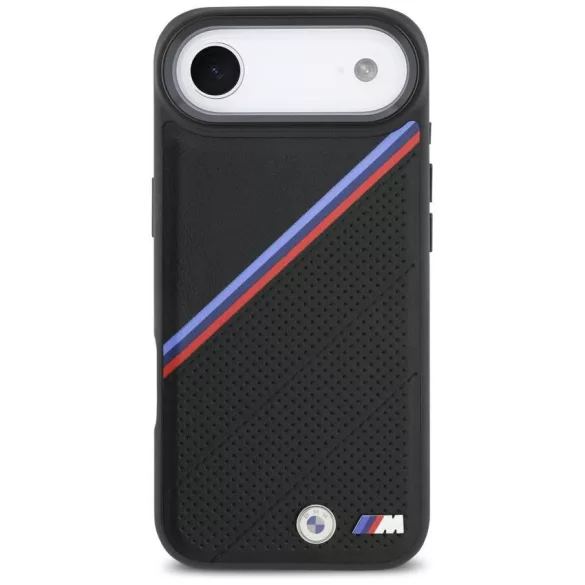 BMW M trikolor fém logó MagSafe tok iPhone Airhez Fekete