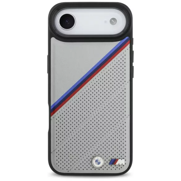 BMW M trikolor fém logó MagSafe tok iPhone Air szürke